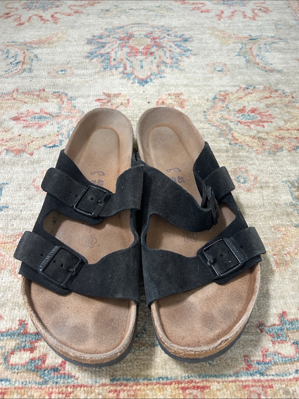 Birkenstock men’s Black Suede Arizona Sandals